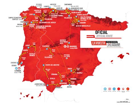 vuelta etaper|Official route of La Vuelta 2024.